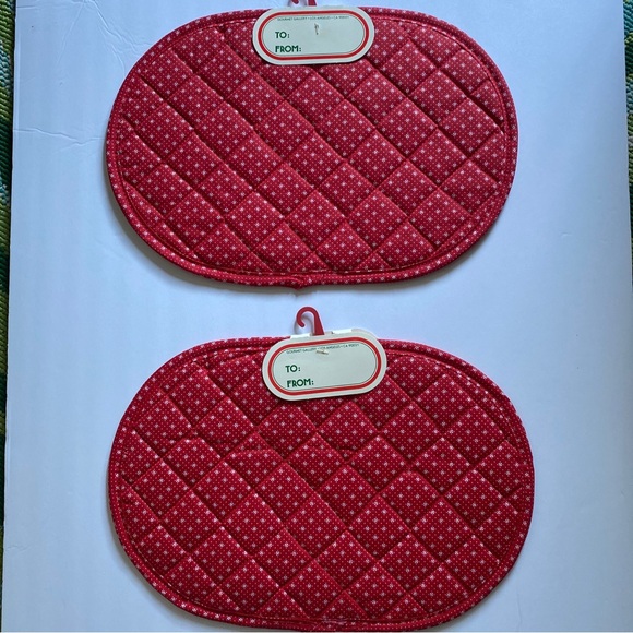 2 pc set Christmas Gourmet Casserole Trivet holiday Decor Dining Kitchen - Picture 2 of 2